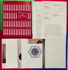 MORTON THIOKOL SPACE SHUTTLE SOLID ROCKET MOTOR PORTFOLIO W/ SCOTT THOMAS ITEMS