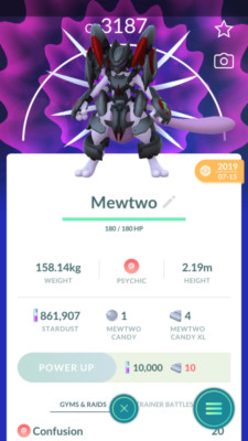 Pokémon Trade GO - Armored Mewtwo Level 40 & 3rd Move Unlocked Lucky Trade