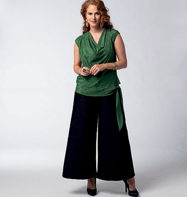 Vogue TODAY'S FIT BY SANDRA BETZINA Top, Culottes Pants Pattern V1334 ...