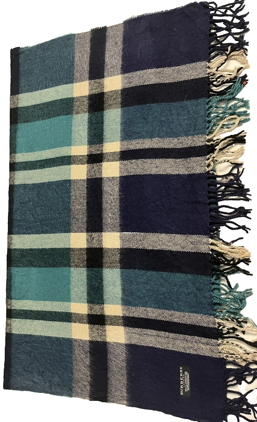 Burberry 100% lana de cordero bufanda bufandas para hombres