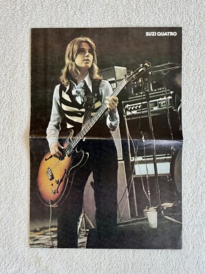 SUZI QUATRO 1974 Swedish Poster Music Magazine 1970s Vintage | eBay