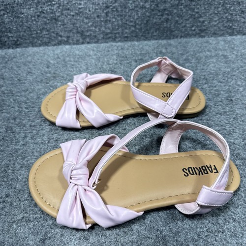 Fabkids Toddler Girl's Knot Strap Sandal in Pink, Size 13 - Picture 5 of 5