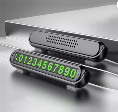 Car Accessories Hidden Temporary Parking Card Luminous Phone Number Sticker Card