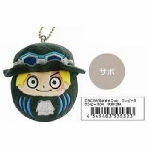 One Piece Korokoro Daruma Mascot Keychain Plush Sabo Ebay