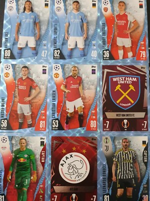 Topps Match Attax Champions League 2023/24 Blue Crystal Parallel Cards to choose
