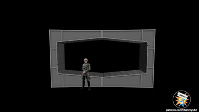 Death Star Overbridge Screen Diorama 1:18 Star Wars TVC & Black Series V2 Small