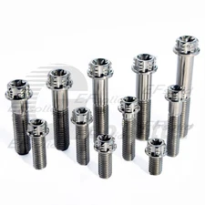 Titanium Torx Head Flange Bolt Silver M4,5,6,8,10,12 GR5 Ti Motorcycle E-Bike