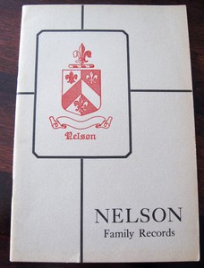 NELSON-FAMILY-RECORDS-1929-Book-GENEALOGY-Seaver-BIRTHS-DEATHS-MARRIAGES