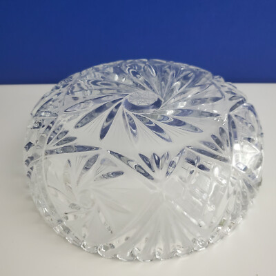 One Vintage Irena 24% Lead Crystal 9'' Bowl – Made in Poland.FREE