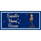 Little Sheriff Kids Bedroom Door Sign - Disney Toy Story Woody DB - Personalised