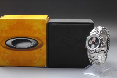 Oakley GMT World-Time Alarm 43mm Chronograph Mens Watch Fashion