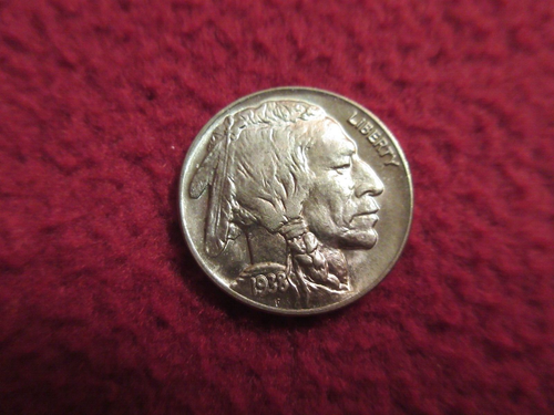 1938-D Buffalo Nickel 5¢-BU -Choice to Gem Brilliant Uncirculated Full Horn - Picture 3 of 6