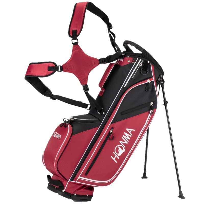 HONMA Golf Cart Light Stand Club Bag 9.0 inch CB2121 EU Model Red/Black