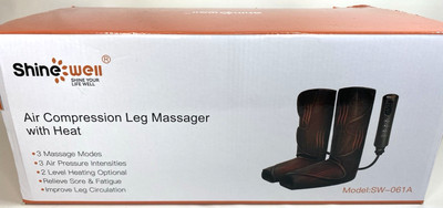 Shine Well Air Compression Leg Massager with Heat