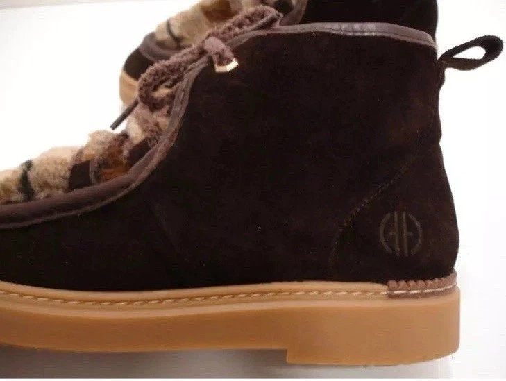 BOTAS CHUKKA Cole Haan Summit talla 8,5B gamuza chocolate para mujer BOTINES W26326 *NUEVAS Foto 4 de 4