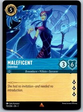 Maleficent - Uninvited 151/204 Rare The First Chapter Lorcana Near Mint