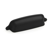 10 PCS 33/4 Inch 96mm Drawer Pulls Matte Black Cabinet Cup Hardware Handles