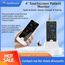 4" Touchscreen Vital Signs Monitor w/ SpO2, EtCO2 - Stand & Charger Included