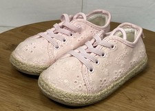 Carters Girl Embroidered Sneakers Size 7M Pink