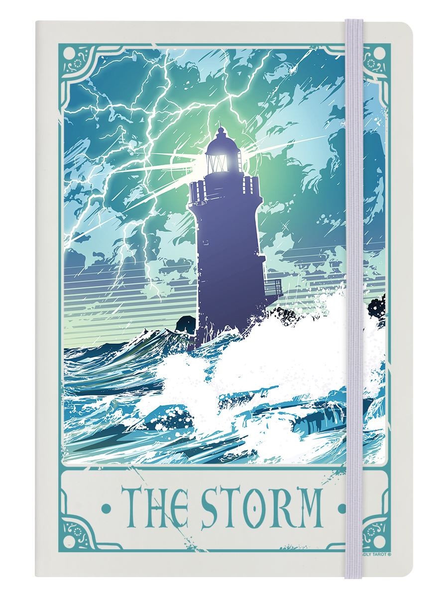 Deadly Tarot Awakening - The Storm Cream A5 Hard Cover Notebook