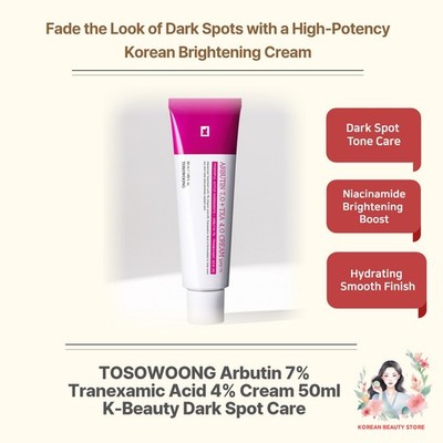 TOSOWOONG Arbutin 7% Tranexamic Acid 4% Cream 50ml K-Beauty Dark