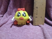 Wind-Up Walking Mrs Pac Man Toy with Opening Shell and Blue Character Inside