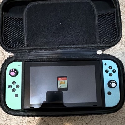 Nintendo Switch Animal Crossing Edition 32GB 1080p Blue/Green Joy-Con Case Game