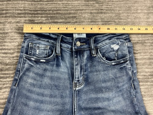 BKE Buckle Jeans Kids 16 Blue Raw Hem Bootcut Adjustable Waist Denim - Picture 4 of 11