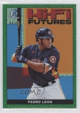 2022 Bowman Hi-Fi Futures Mega Box Green Mojo Refractor 64/99 Pedro Leon 03nz