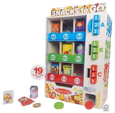 Melissa & Doug Verkaufsautomaten Spielset aus Holz 19 teilig 3+ NEU