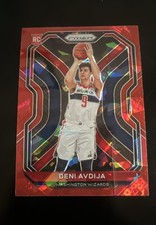2020-21 Panini Prizm - Deni Avdija #290 Red Ice Prizm (RC) Portland Trailblazer