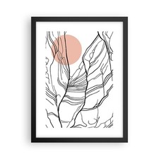 Poster 30x40cm Astrazione Linee Sole Stampe Immagini Quadri Moderni Murale