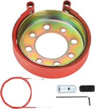 Rear 4" Brake Band Drum Pin Brake Cable Kit Red for 212cc 420cc 196cc Go Kart Ya