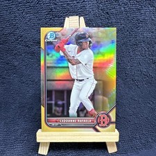 2022 Bowman Chrome Draft Ceddanne Rafaela true GOLD /50 #BDC-104