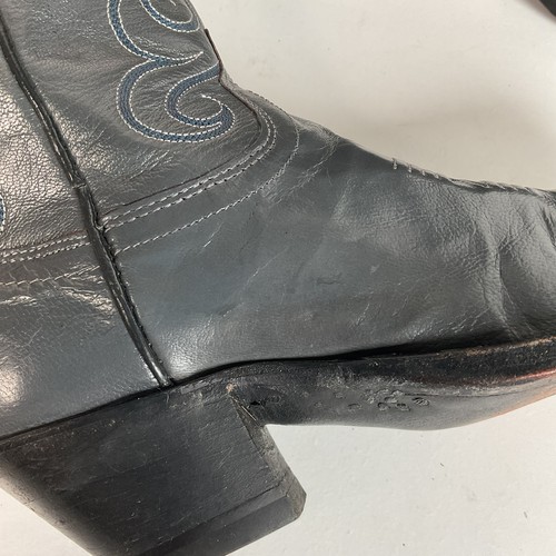 Vintage Dan Post Grey Cowgirl Boots 6 C USA Made - Picture 21 of 22