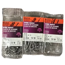 Hillman Group Wire Nail 1-1/4" x 17" 532626 3 Packs {QQ}