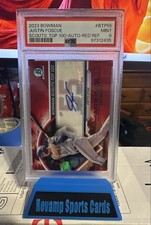 2023 Bowman - Bowman Scouts Top 100 Justin Foscue #BTP-55 Red Refractor...