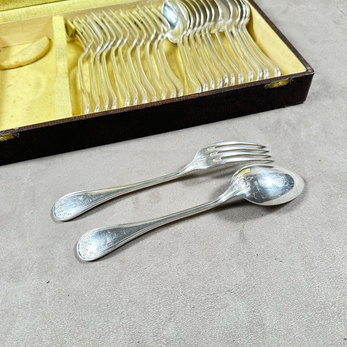 Preciosa ama de casa vintage de 34 piezas de metal plateado Ercuis de los años 50 - Imagen 7 de 10