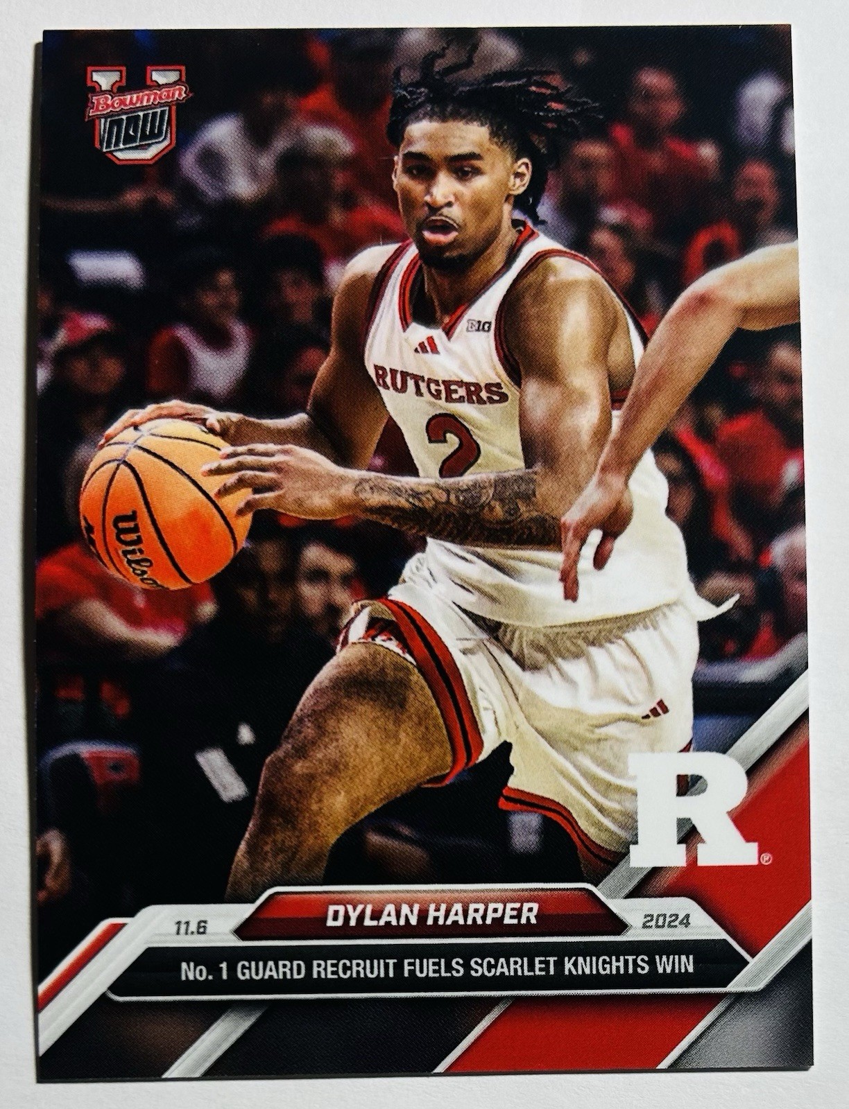 2024-25 Bowman U NOW Basketball #5 - DYLAN HARPER Rutgers RC