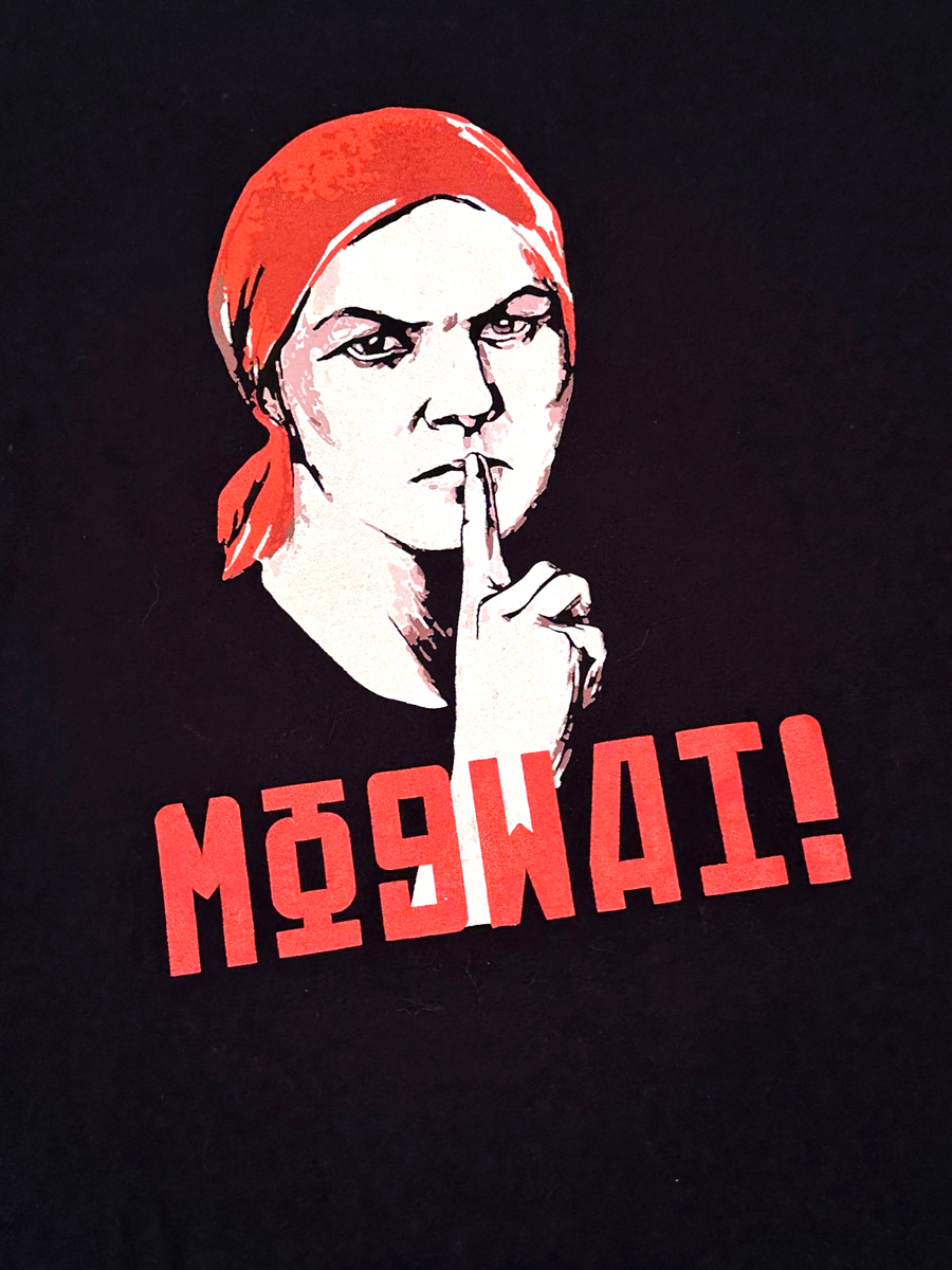 Rare Vintage Mogwai Tour Medium T-shirt USSR Propaganda Band Rock