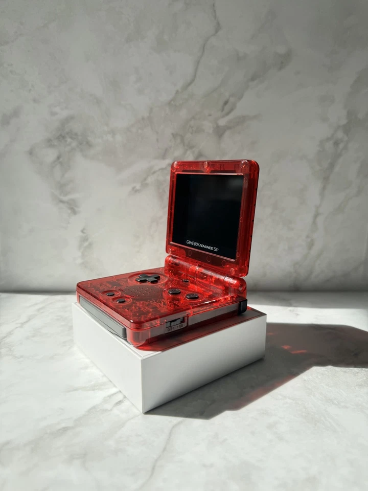 Nintendo GameBoy Advance SP Red Gyarados - IPS V5 LCD - GBA SP Pokémon Gyarados - Image 4 of 4