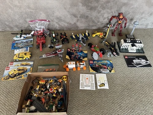 Lot Of Lego Sets 2000’s Era Most Incomplete Star Wars Bionicle Atlantis Racers