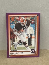 Ozzie Newsome 2025 Donruss Football Purple Press Proof #64 Cleveland Browns