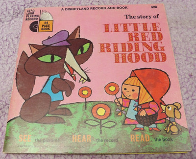 Disneyland The Story of Little Red Riding Hood 1968 Read-Along Book & Record 328
