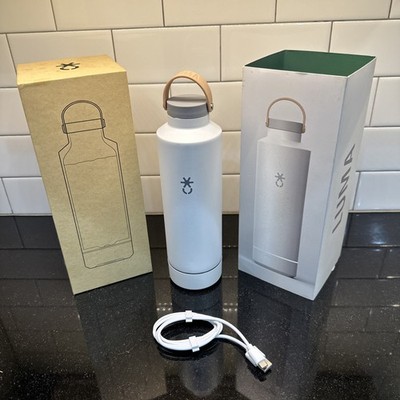 Ice White Luma 1.0 Stainless Steel UV Self Cleaning Water Bottle - New Open Box
