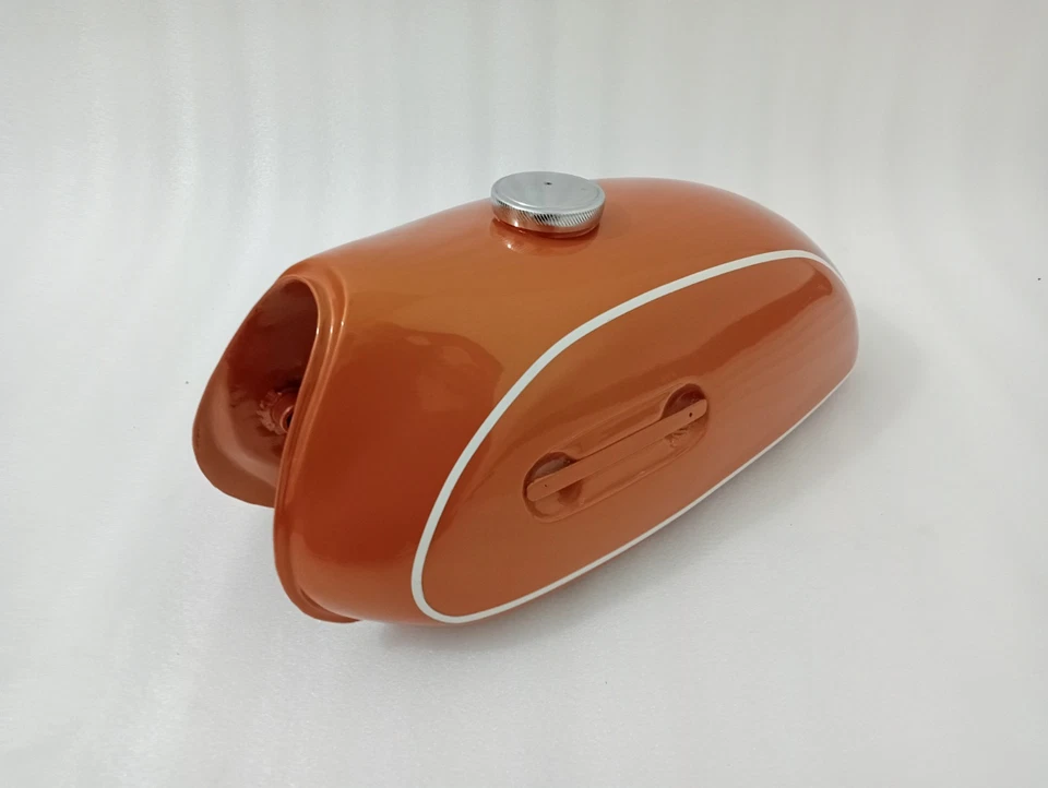 Tanque de combustible Yamaha CT1 CT 175 1970 gasolina acero pintado dorado | apto para Foto 3 de 4