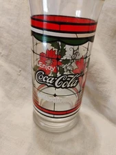 Coca Cola Stained Glass Whataburger Drinking Glass