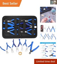 Jewelry Making Pliers Set: Nylon Jaw, Crimping Wire Cutter Tools Included