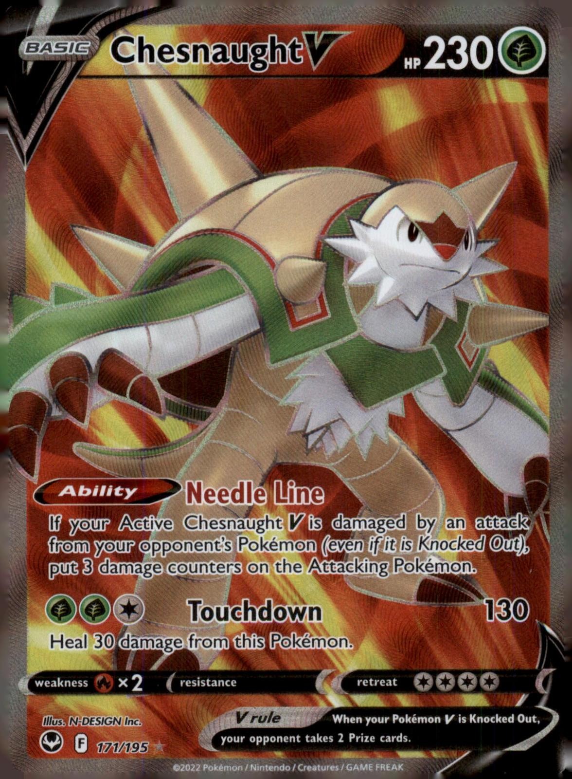 CHESNAUGHT V 171/195 SILVER TEMPEST HOLO NM