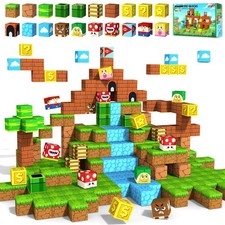 Magnetic Blocks,1.21" 48PCS Large Magnetic Building Blocks for Toddlers 3 4 5...